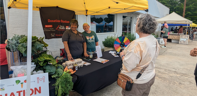 Donation Station At Forsyth County Farmers Market